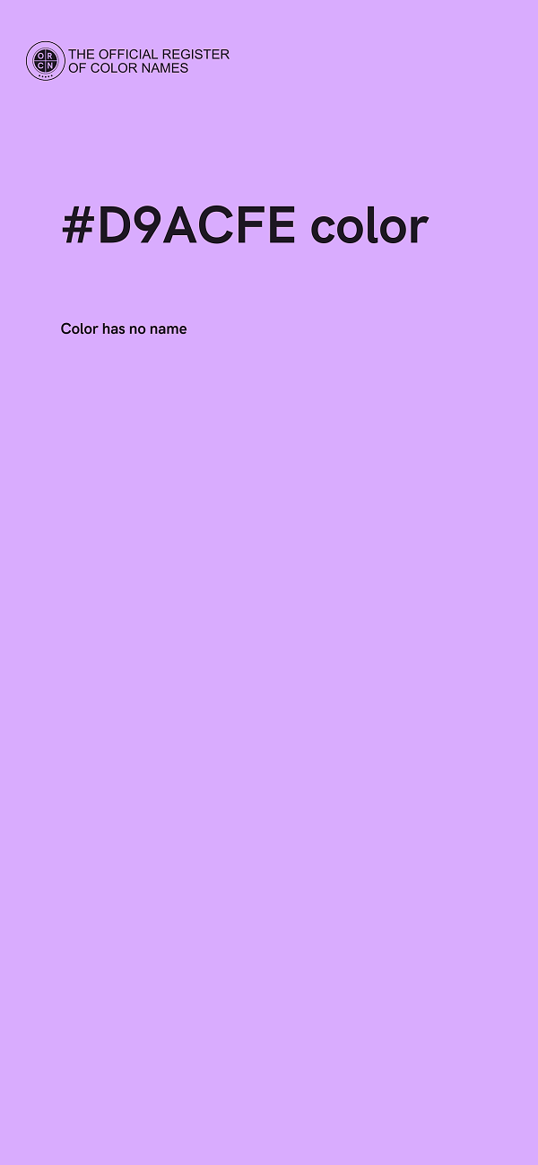 #D9ACFE color image