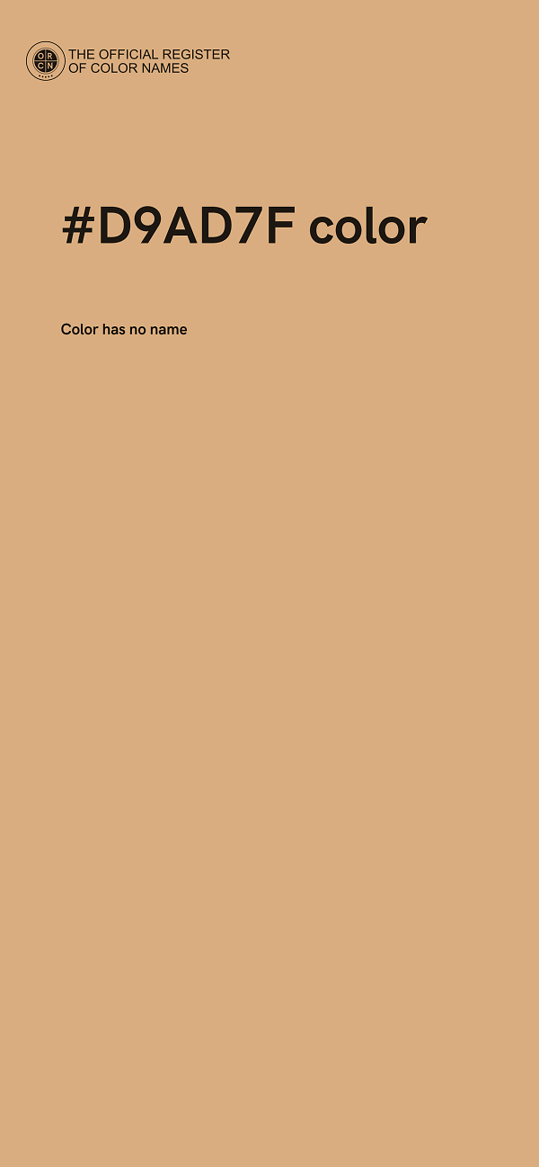 #D9AD7F color image