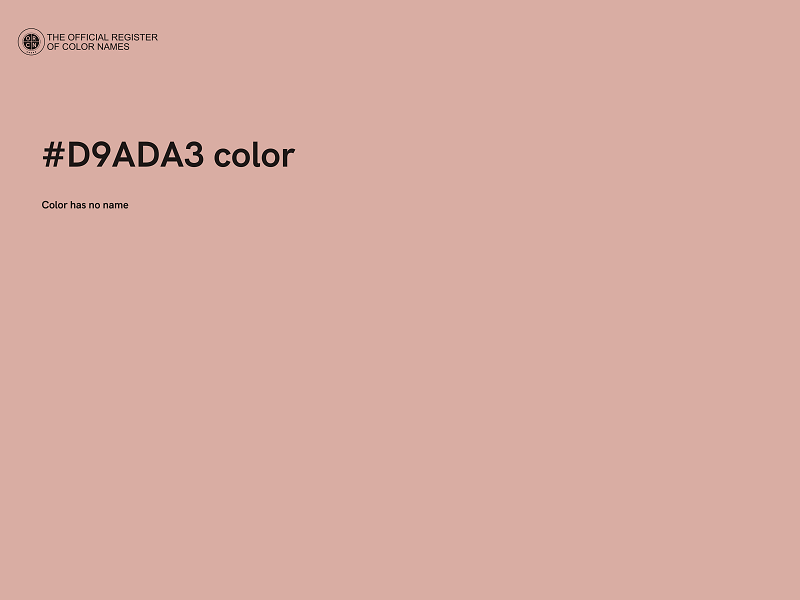 #D9ADA3 color image