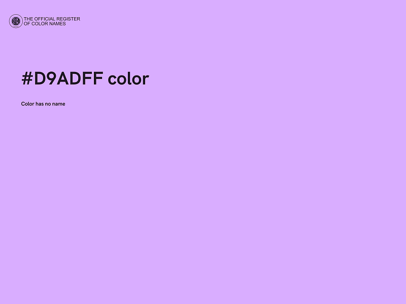 #D9ADFF color image