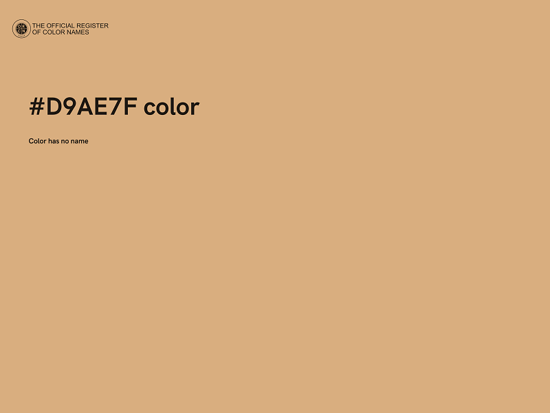 #D9AE7F color image