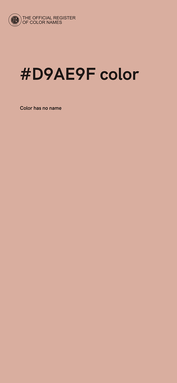 #D9AE9F color image