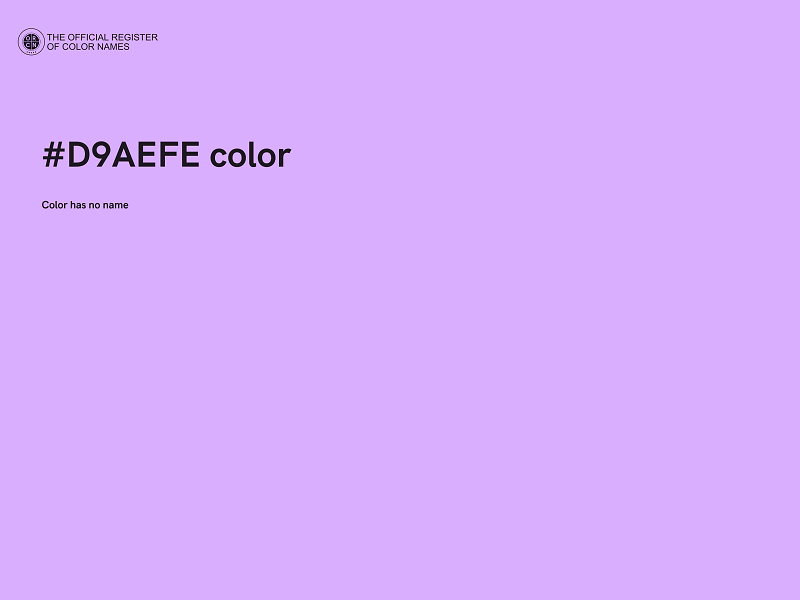 #D9AEFE color image