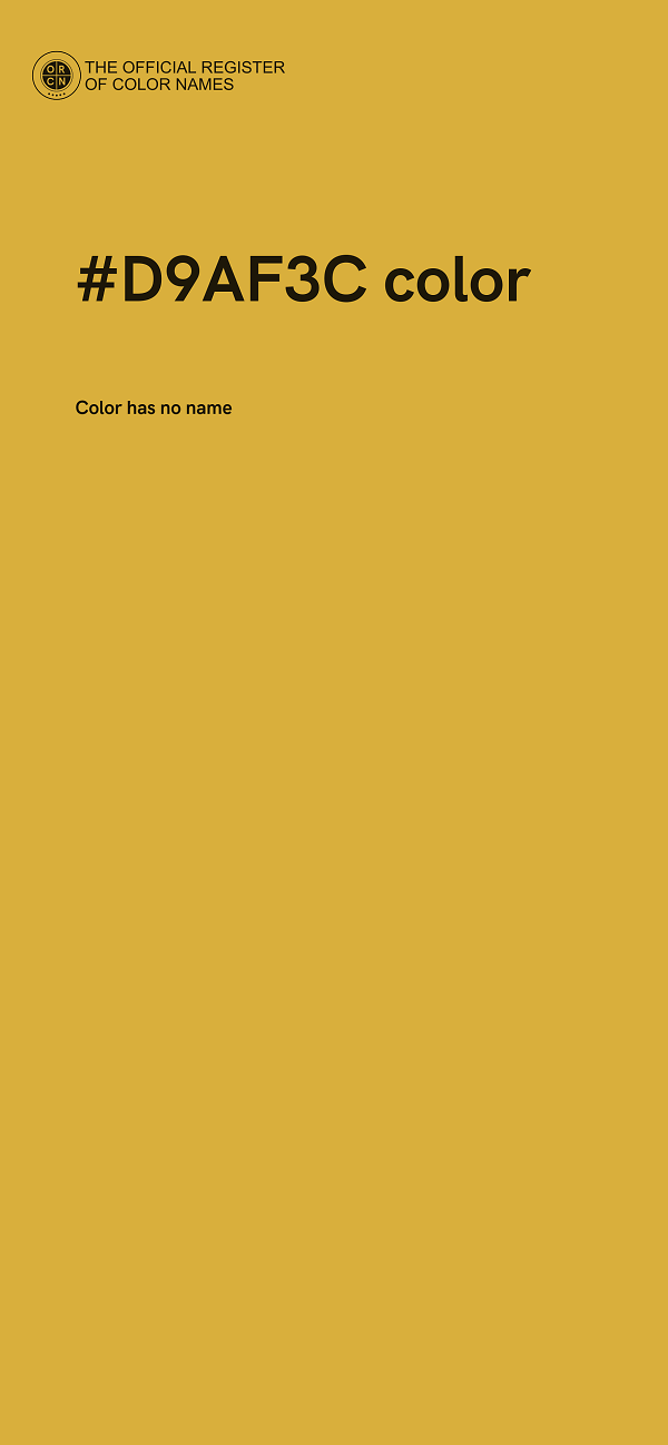 #D9AF3C color image