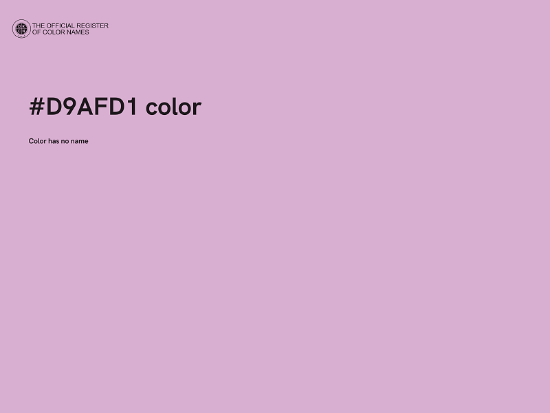 #D9AFD1 color image
