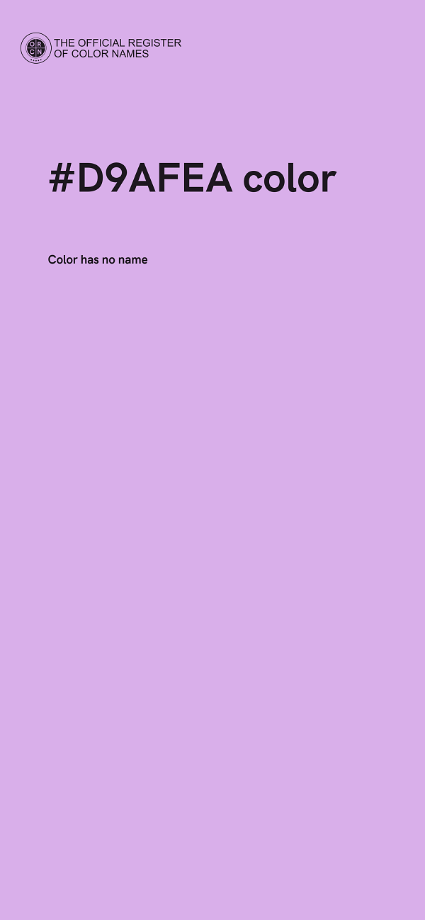 #D9AFEA color image