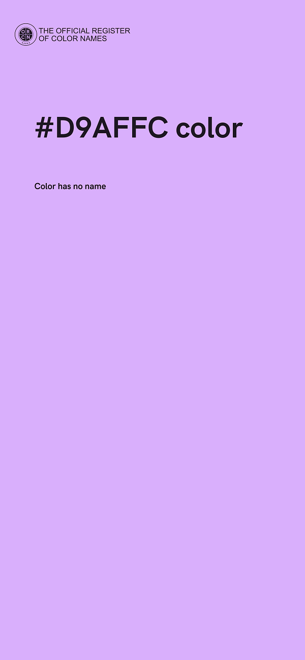 #D9AFFC color image