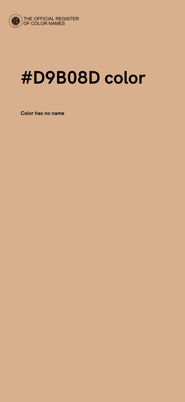 #D9B08D color image