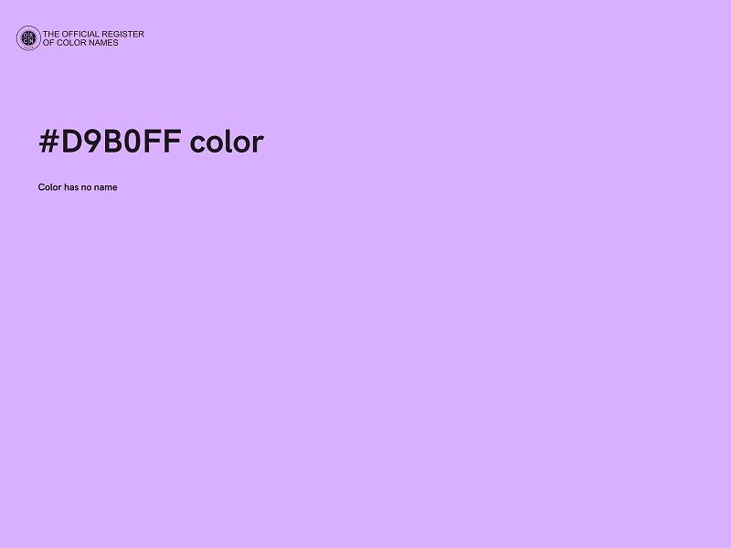 #D9B0FF color image