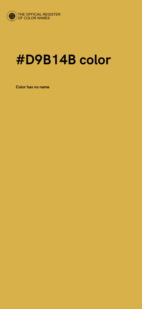 #D9B14B color image
