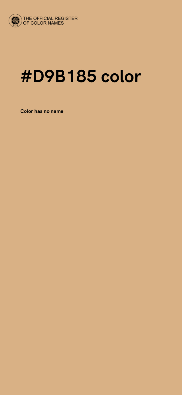 #D9B185 color image