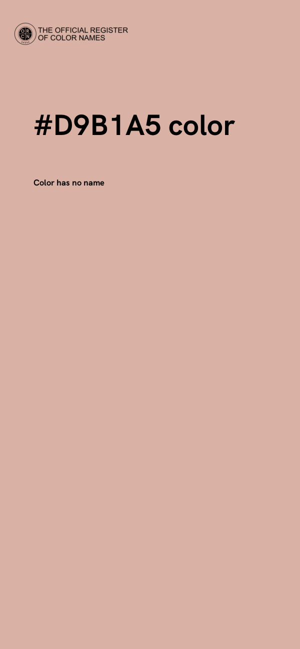 #D9B1A5 color image