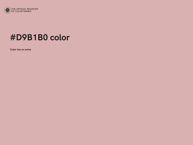 #D9B1B0 color image
