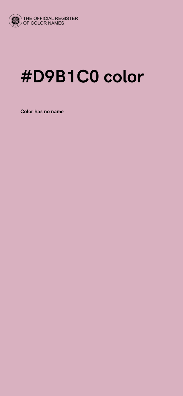 #D9B1C0 color image