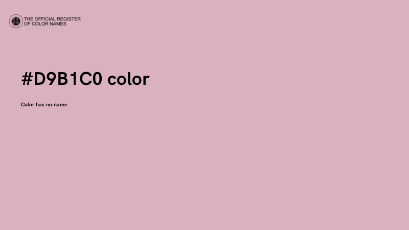 #D9B1C0 color image