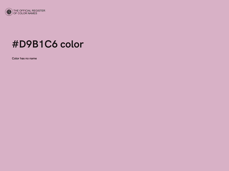 #D9B1C6 color image