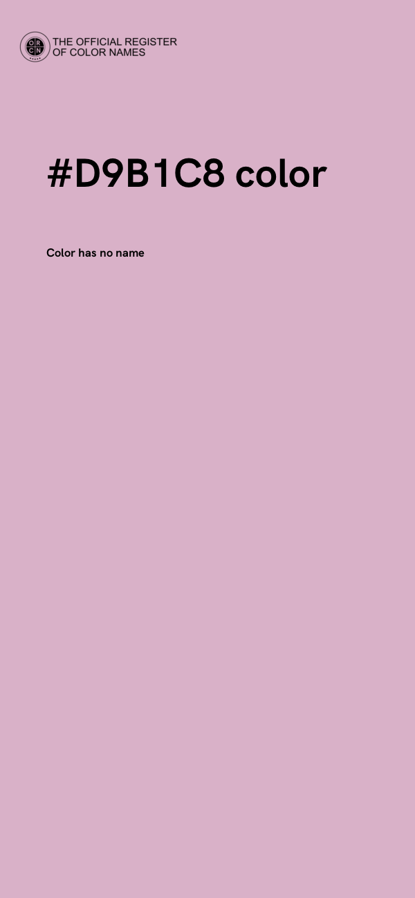 #D9B1C8 color image