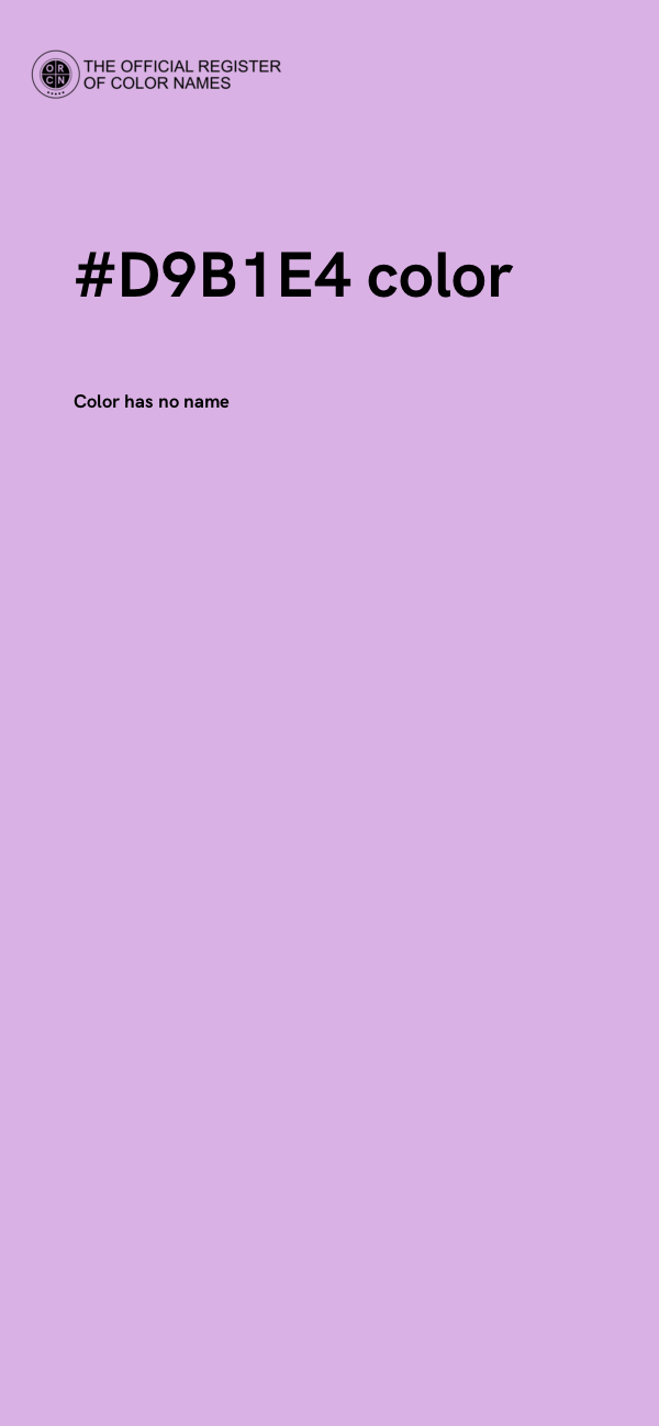 #D9B1E4 color image