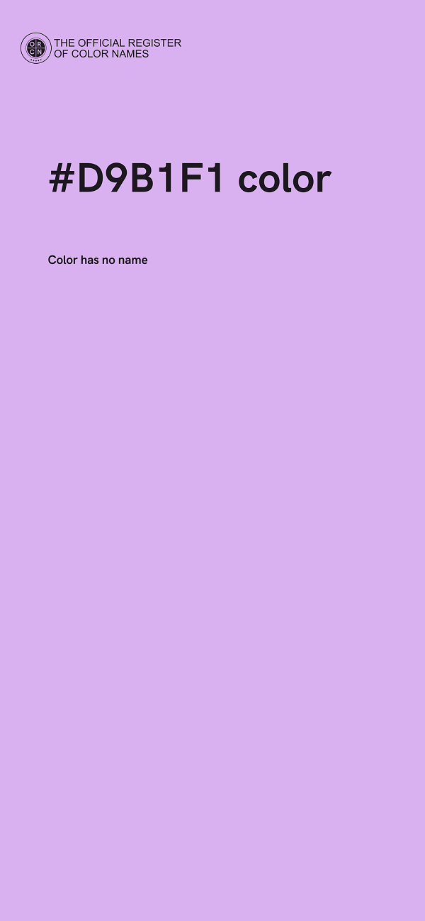 #D9B1F1 color image