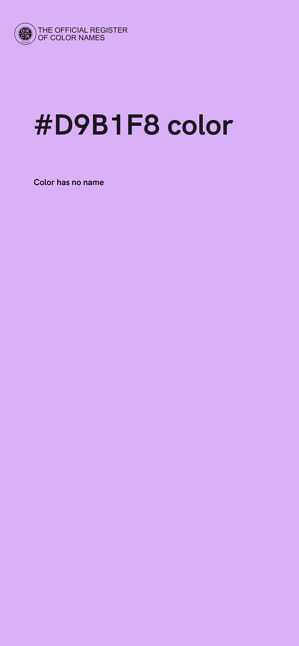 #D9B1F8 color image
