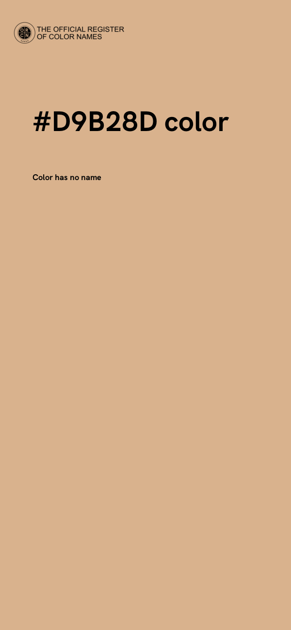 #D9B28D color image