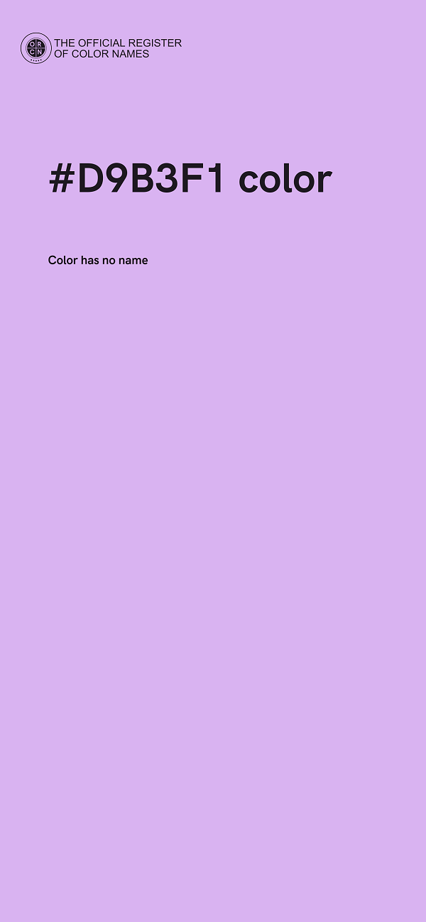 #D9B3F1 color image