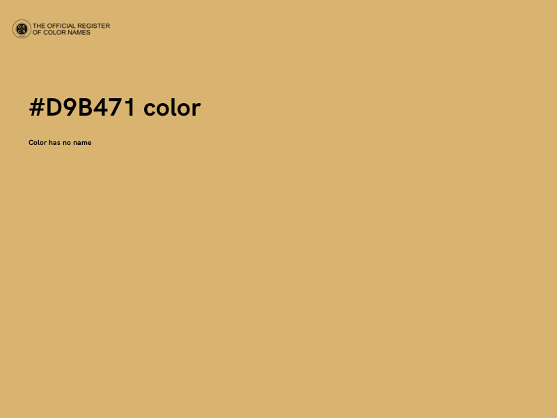 #D9B471 color image