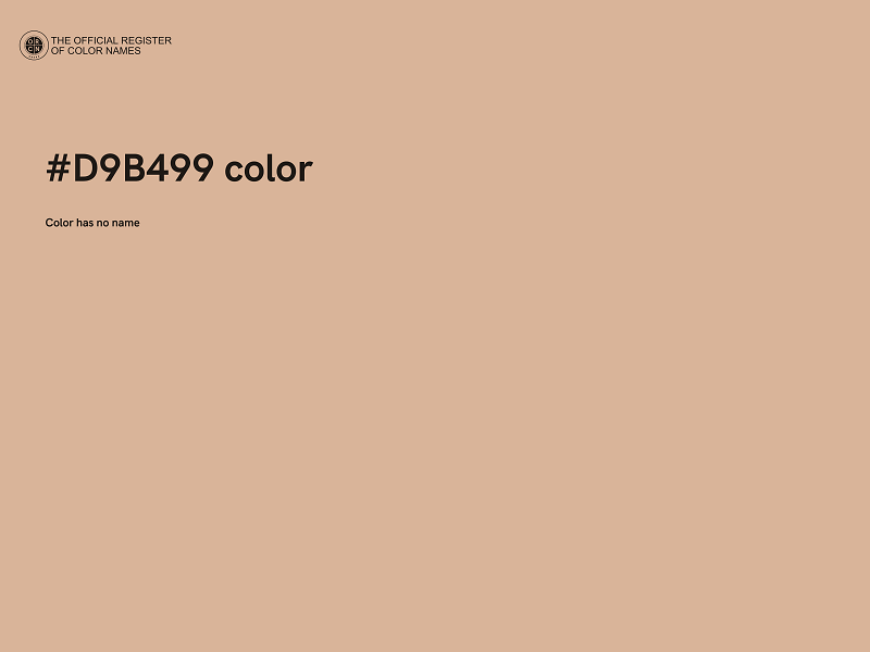 #D9B499 color image
