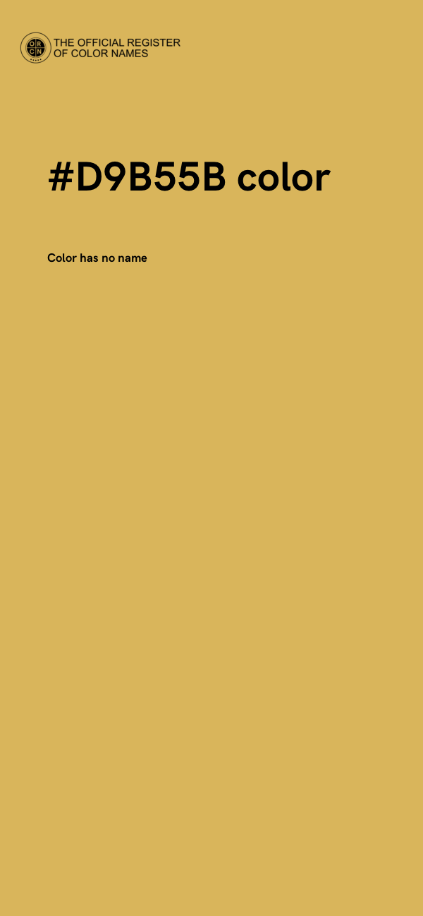 #D9B55B color image