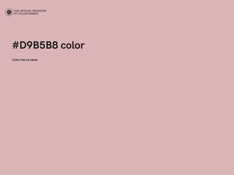 #D9B5B8 color image