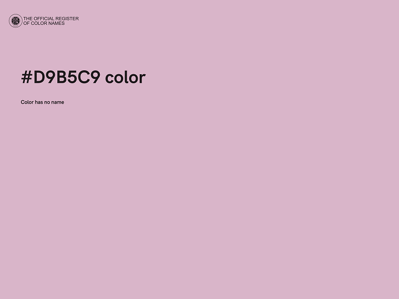 #D9B5C9 color image