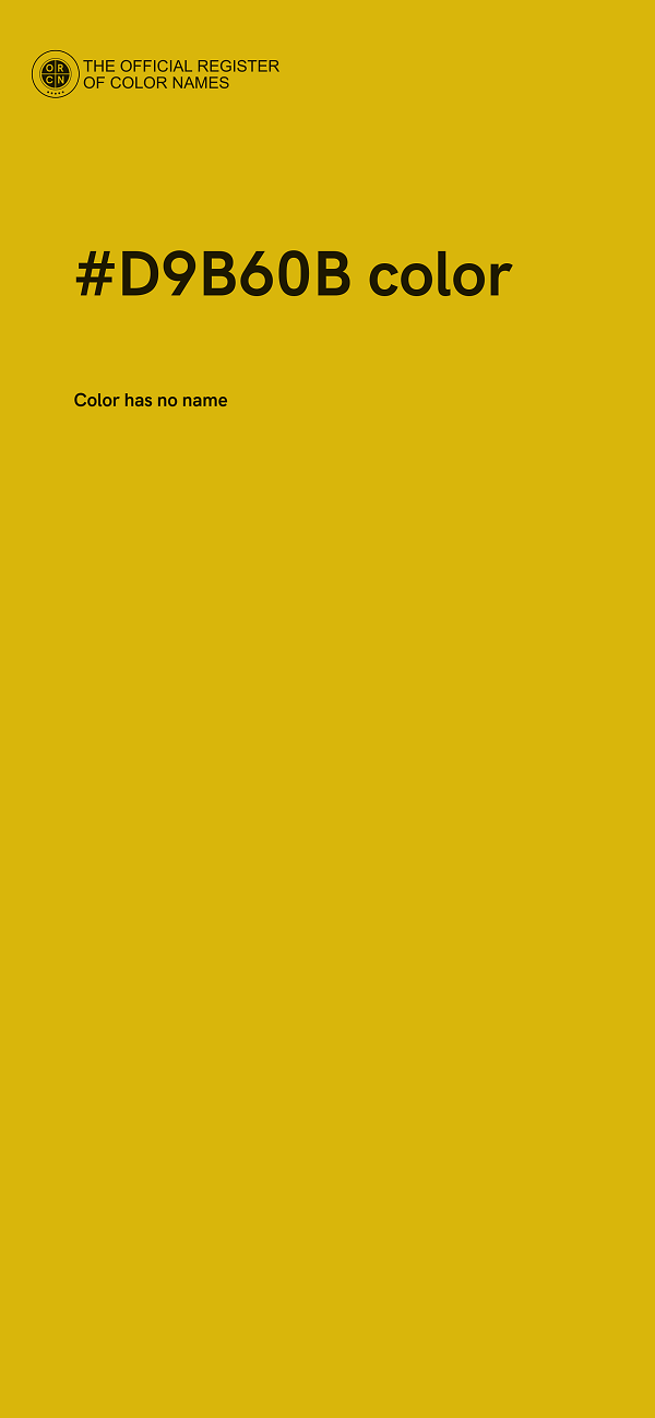 #D9B60B color image