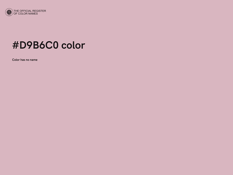 #D9B6C0 color image