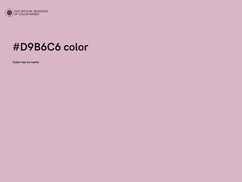 #D9B6C6 color image