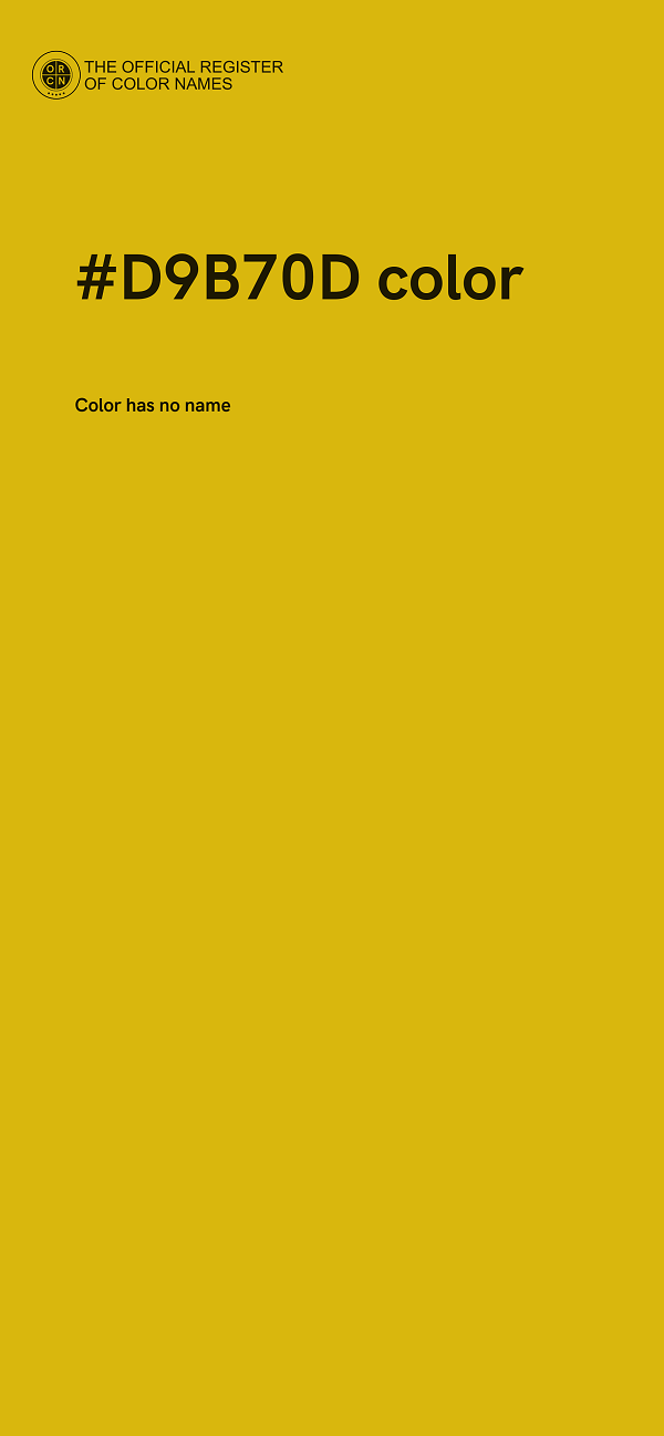 #D9B70D color image