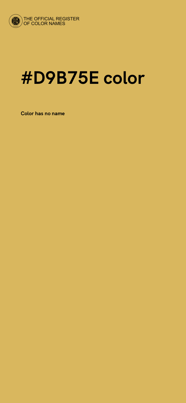 #D9B75E color image