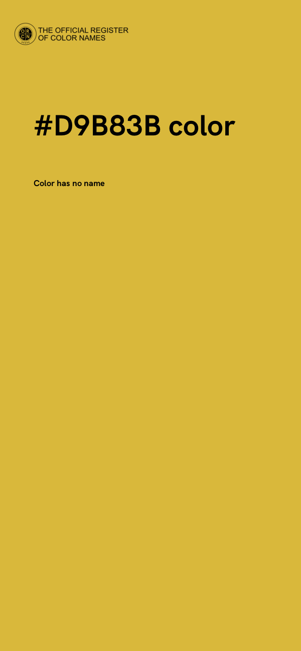 #D9B83B color image