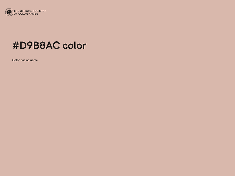 #D9B8AC color image