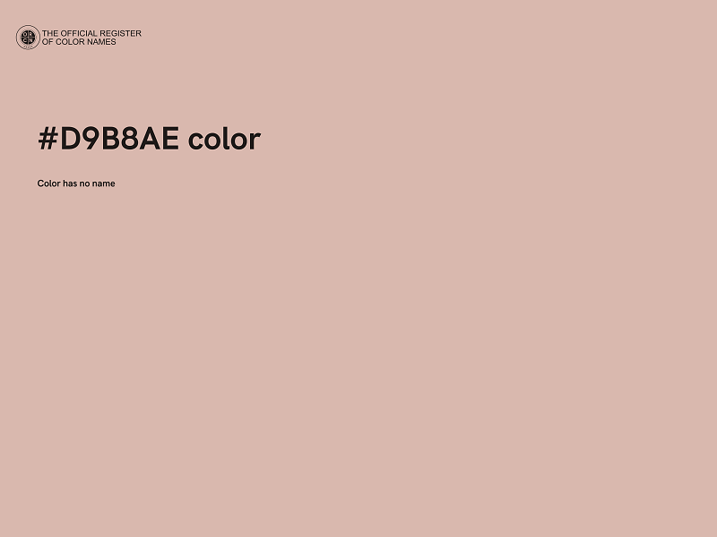 #D9B8AE color image