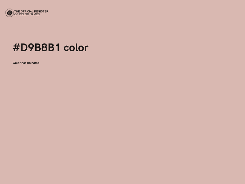 #D9B8B1 color image