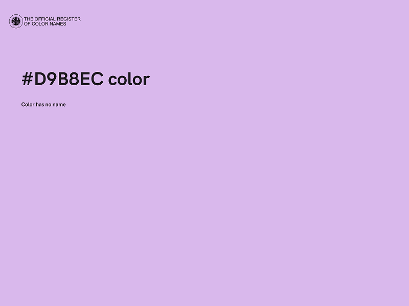 #D9B8EC color image