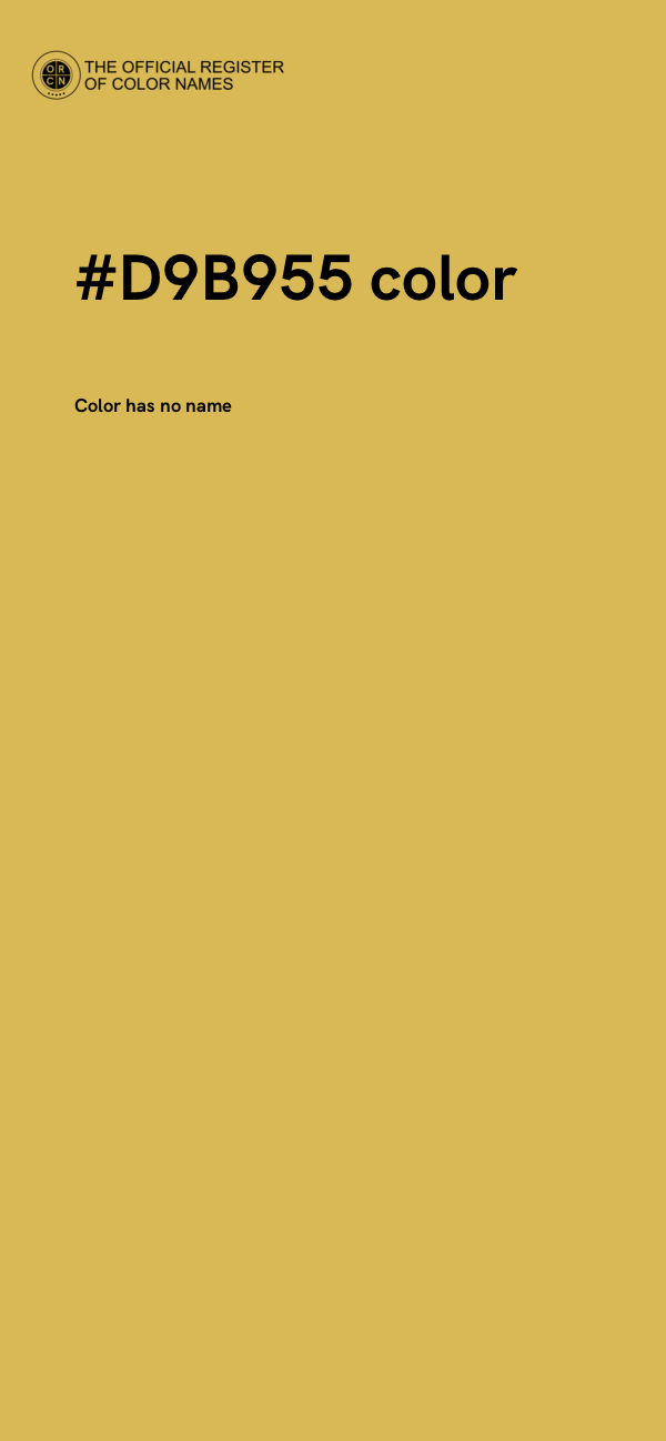 #D9B955 color image