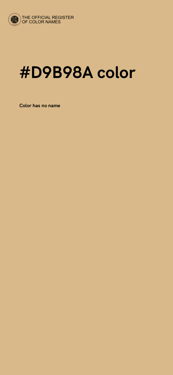 #D9B98A color image