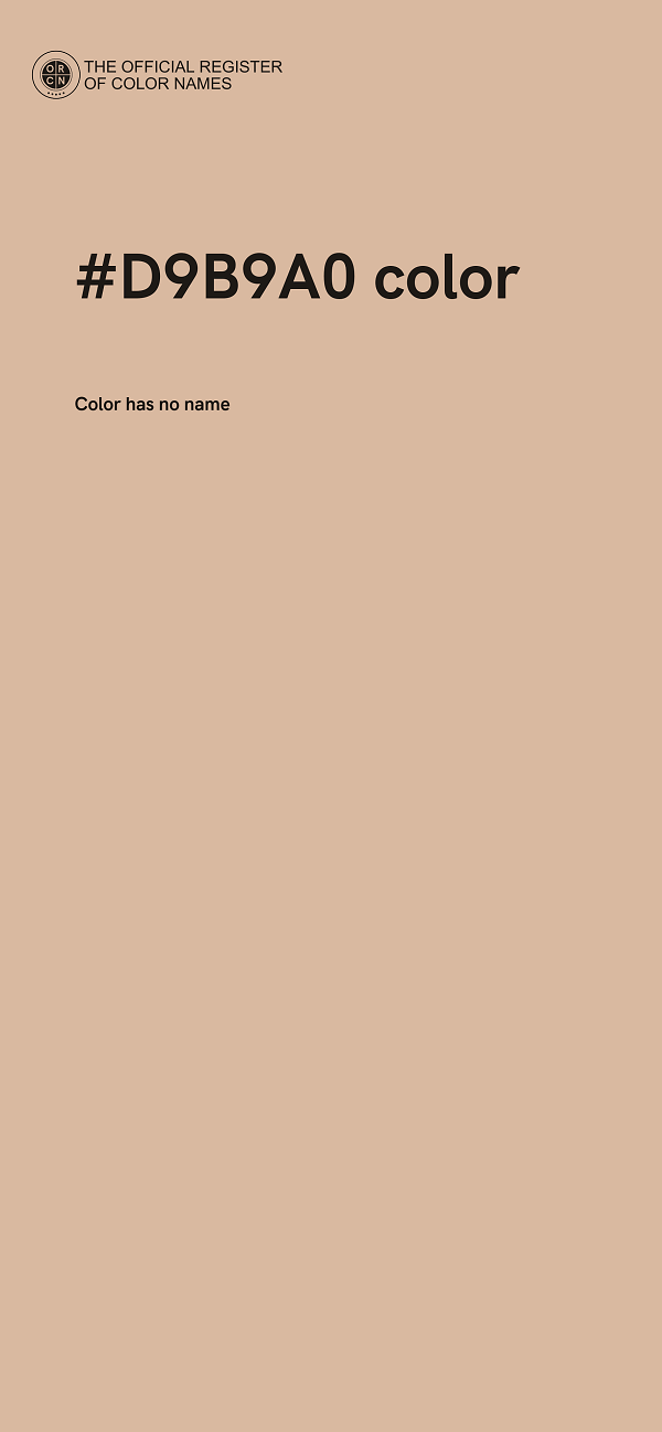 #D9B9A0 color image