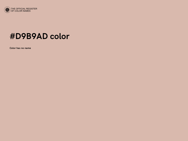 #D9B9AD color image