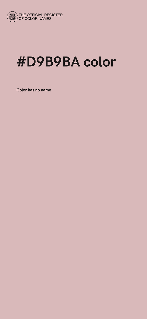 #D9B9BA color image