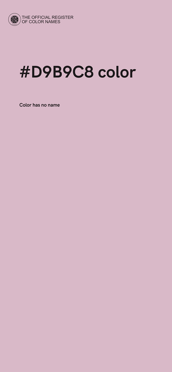 #D9B9C8 color image