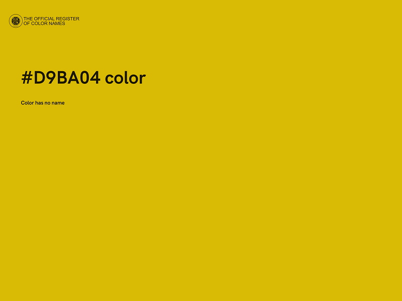 #D9BA04 color image