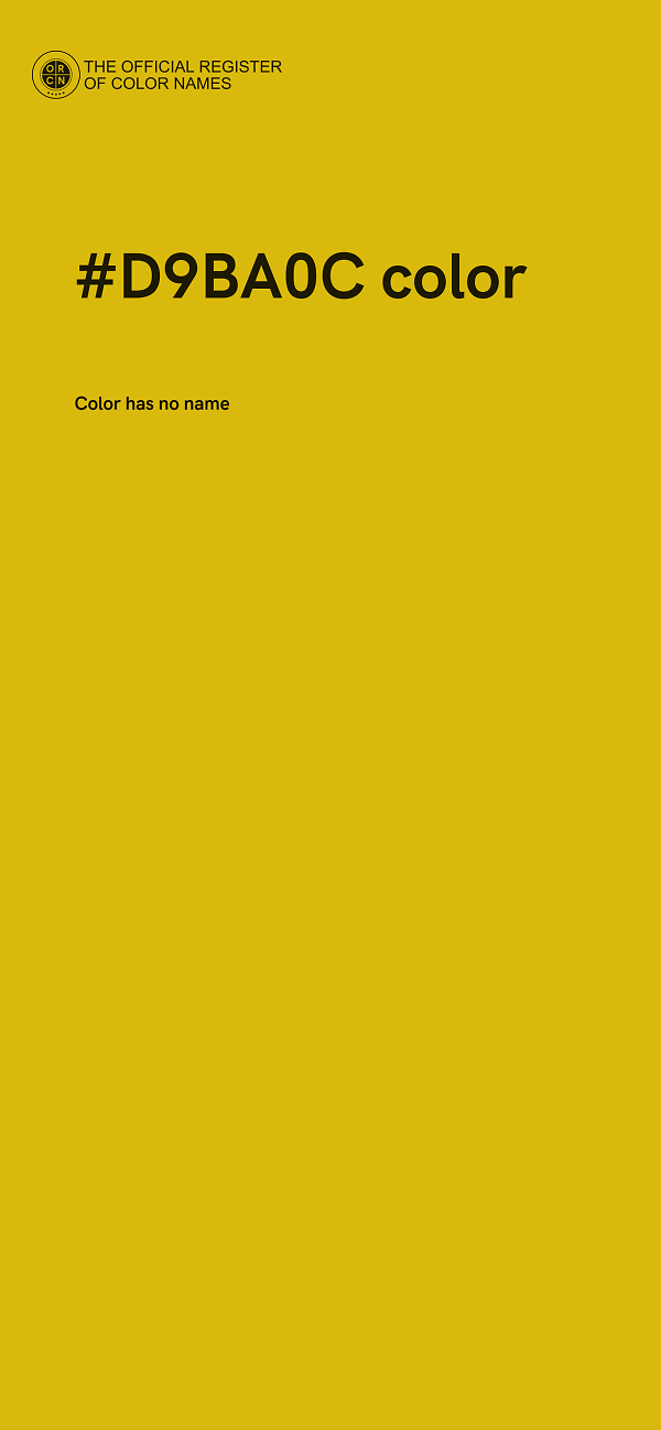 #D9BA0C color image