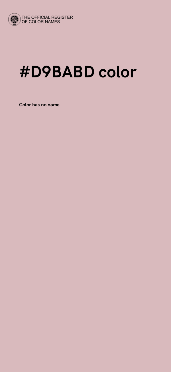 #D9BABD color image